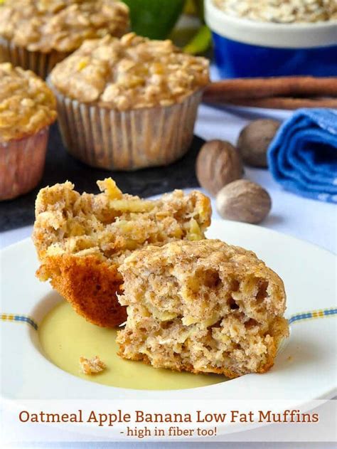 oatmeal-apple-banana-low-fat-muffins-recipe-best image