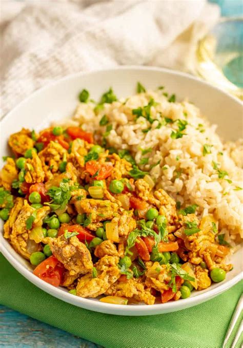 curry-ground-turkey-with-rice-and-peas-family-food image
