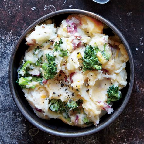 broccoli-and-cheddar-mashed-potatoes-recipe-myrecipes image