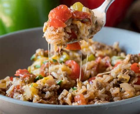 ground-beef-stuffed-pepper-skillet-by-the image