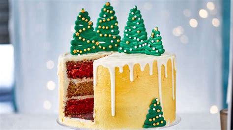 winter-spice-cake-with-chocolate-trees-cranleigh image