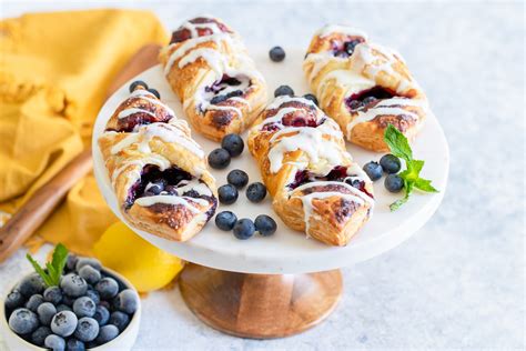 easy-blueberry-danish-recipe-drizzled-with-cream-cheese image