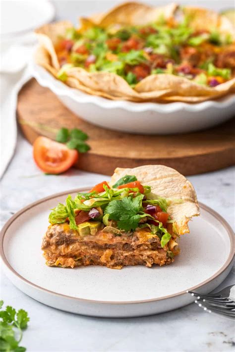 taco-pie-layers-of-easy-cheesy-family-favorite-dinner image