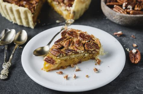 maple-and-brown-sugar-pecan-pie-recipe-the-spruce image