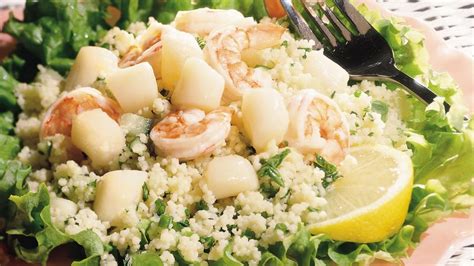 seafood-couscous-salad-recipe-pillsburycom image