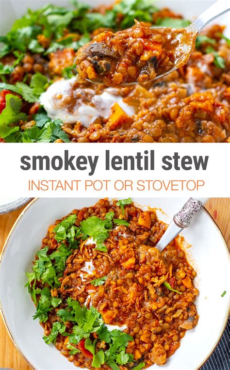 smokey-lentil-stew-instant-pot-stovetop image