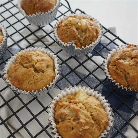 easy-brown-sugar-pear-muffins-efficient-delicious image