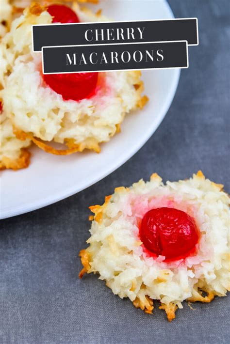 cherry-macaroons-classic-christmas-cookies-with image
