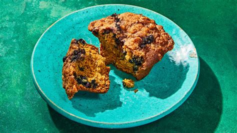 blueberry-spelt-muffins-recipe-bon-apptit image
