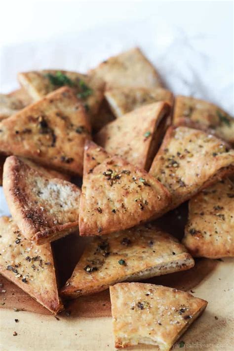 quick-easy-homemade-baked-pita-chips-joyful-healthy image