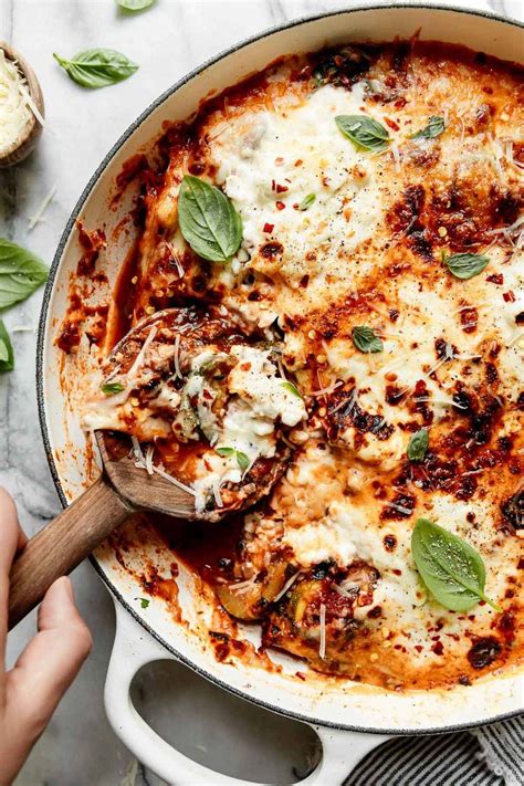 easy-one-skillet-zucchini-lasagna-the-real-food image
