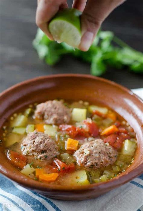 albondigas-meatball-soup-easy-mexican-recipe-the image