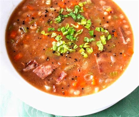 classic-white-navy-bean-with-turkey-bacon-soup image