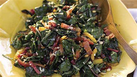 rainbow-chard-with-pine-nuts-parmesan-and-basil image