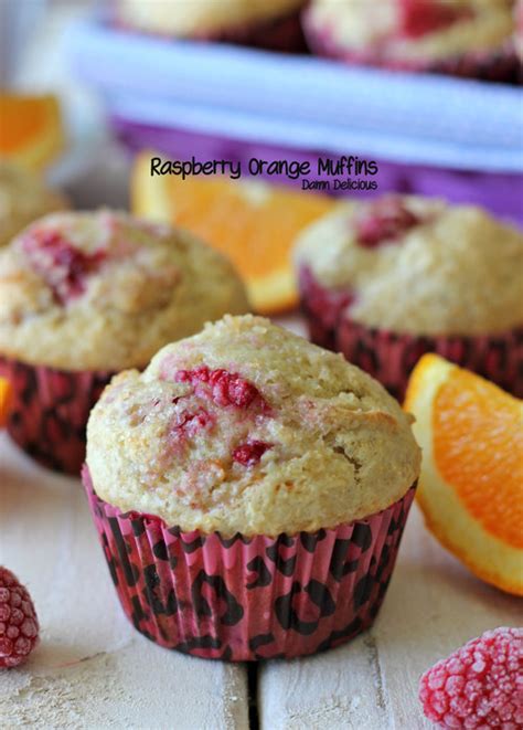 raspberry-orange-muffins-damn-delicious image