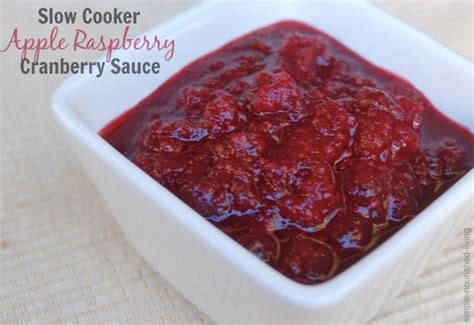 slow-cooker-apple-raspberry-cranberry-sauce image