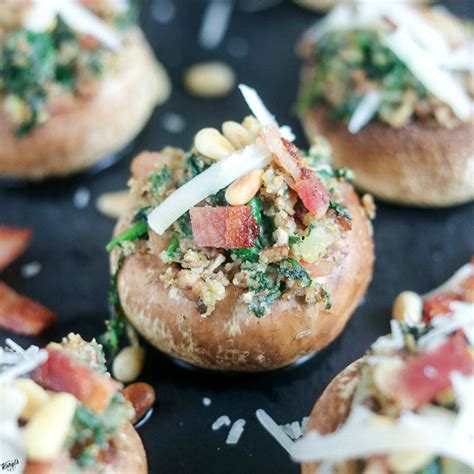 spinach-and-bacon-stuffed-mushrooms-karyls image