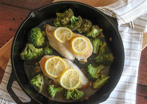 quick-and-easy-one-pan-lemon-chicken-with-broccoli image