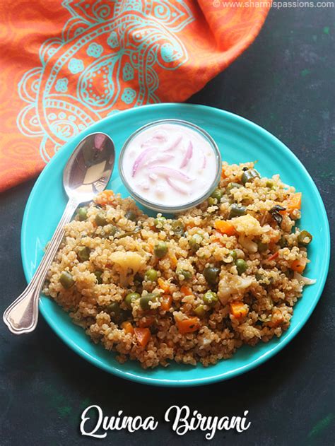 quinoa-biryani-recipe-sharmis-passions image