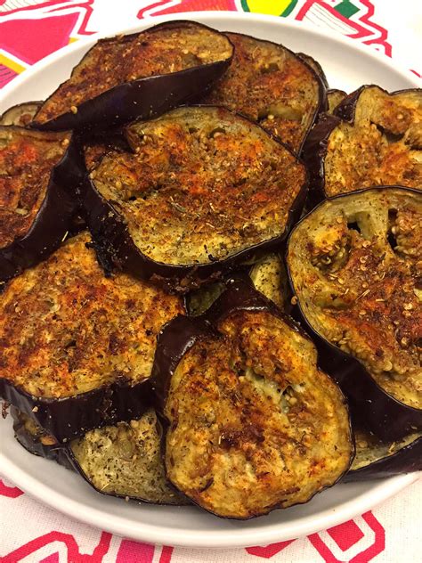 spicy-garlic-oven-roasted-eggplant-slices image