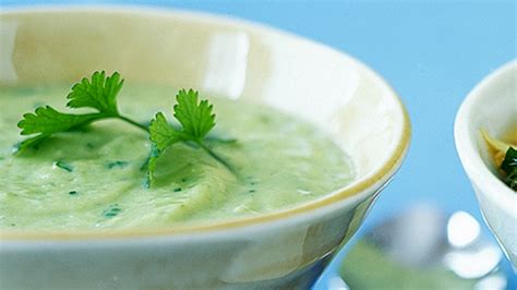 raw-avocado-and-cucumber-soup-delicious-living image