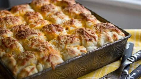 chicken-casserole-with-lattice-breadstick-top-all-food image