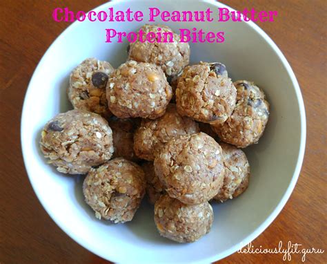 chocolate-peanut-butter-protein-bites-deliciously-fit image