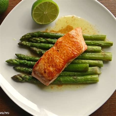 pan-seared-salmon-with-brown-butter-lime-sauce-and image