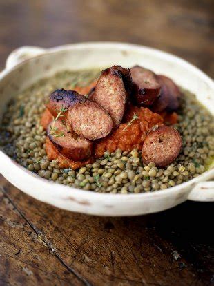 sausage-lentils-pork-recipes-jamie-oliver image