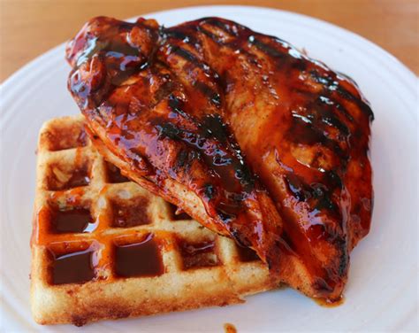 bbq-chicken-waffles-recipe-cooked-on-big-green image