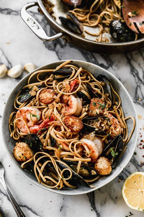 seafood-pasta-wellplatedcom image