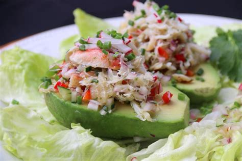 crab-salad-stuffed-avocados-avocado image