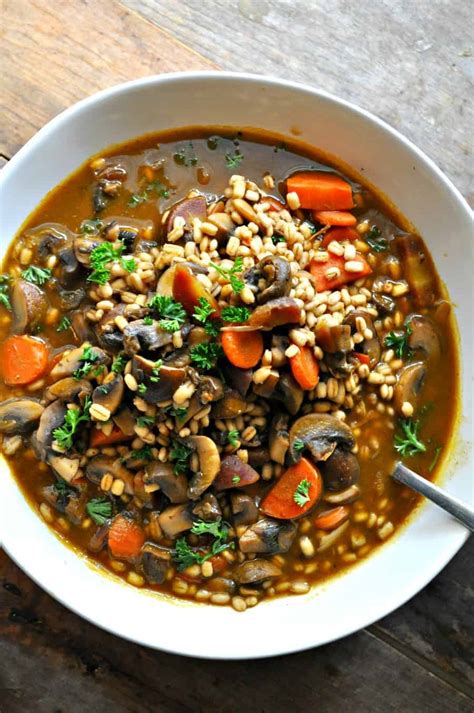 vegan-roasted-garlic-mushroom-and-barley-stew image