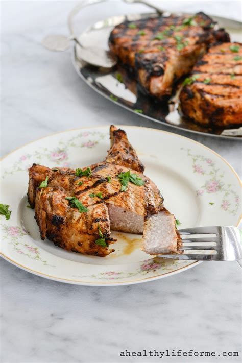 chipotle-lime-marinated-grilled-pork-chops-a-healthy image