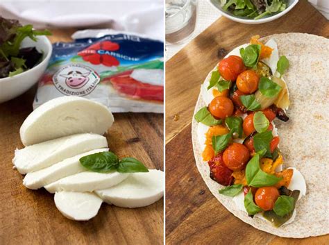 caprese-quesadillas-with-roasted-vegetables image