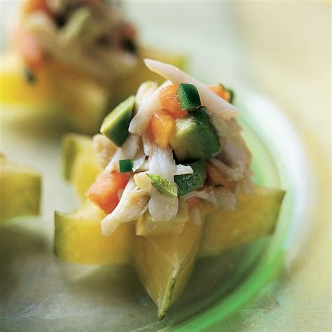 carambola-with-papaya-crab-avocado-martha-stewart image
