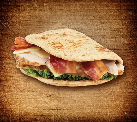 turkey-swiss-and-bacon-foldit-flatbread-sandwich image