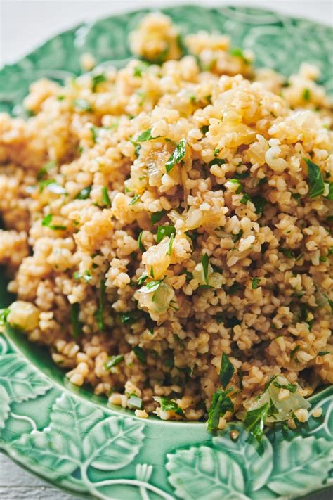 bulgur-wheat-with-caramelized-onions-and-parsley image