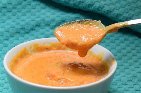 homemade-roasted-red-pepper-crab-soup image
