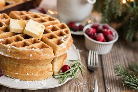 perfectly-perfect-eggnog-waffles-easy image