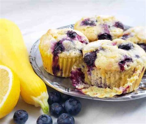 one-bowl-lemon-blueberry-yellow-squash-muffins image