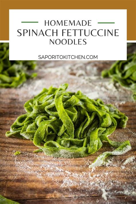 homemade-spinach-fettuccine-saporito-kitchen image