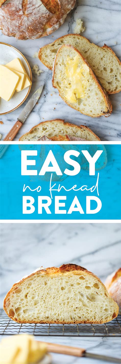 easiest-no-knead-bread-recipe-damn-delicious image