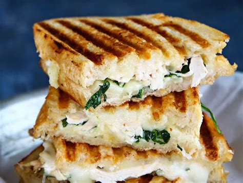 grilled-goat-cheese-sandwich-with-chicken-and-spinach image