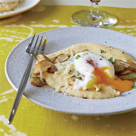 poached-eggs-with-sunchokes-and-comt-polenta image