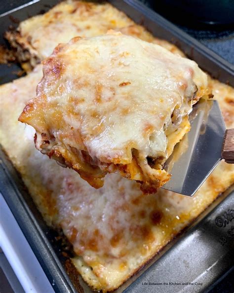 easy-homemade-lasagna-with-pepperoni image