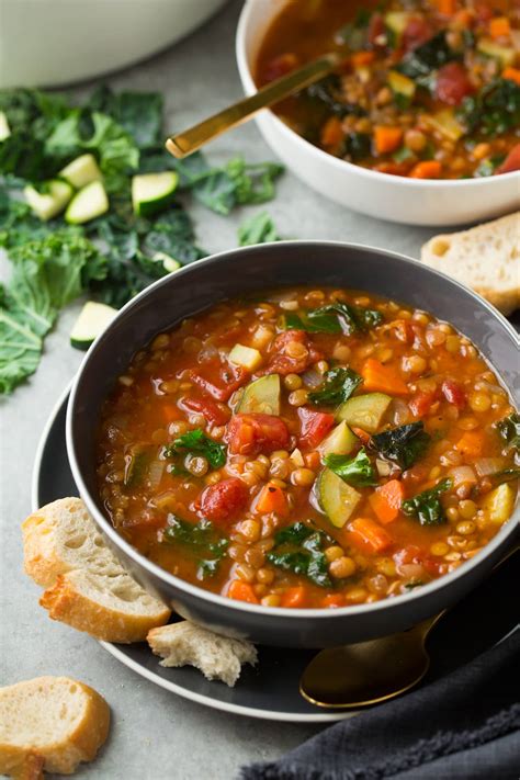 lentil-soup-italian-vegetable-cooking image