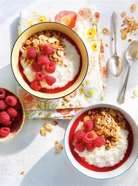 breakfast-rice-pudding-bowls-with-raspberries-and-pears image