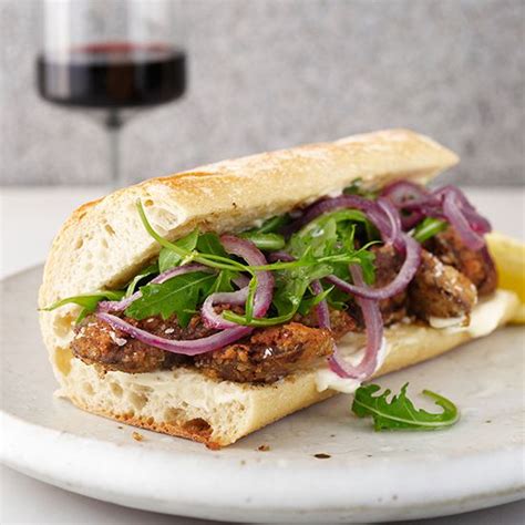 fried-chicken-liver-and-sauted-onion-po-boys image