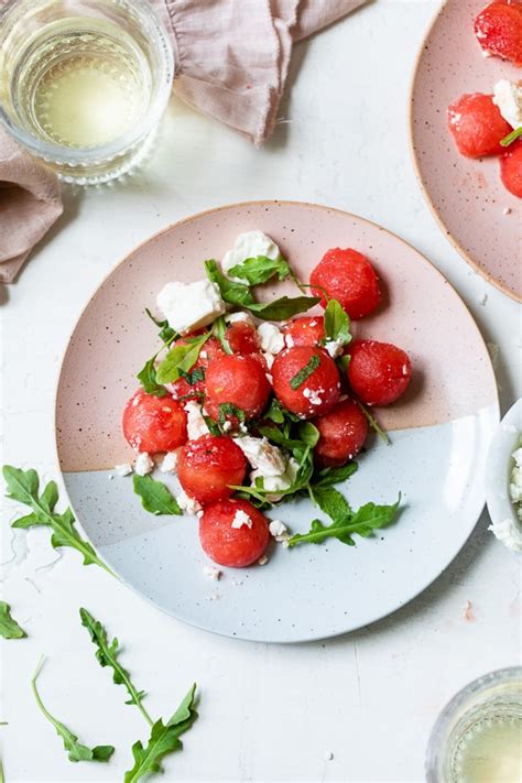 watermelon-feta-salad-with-arugula-and-mint-skinnytaste image